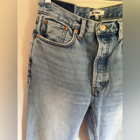 Re/Done Denim - Re/Done Relaxed Light Blue Jeans with button fly NWOT size 28